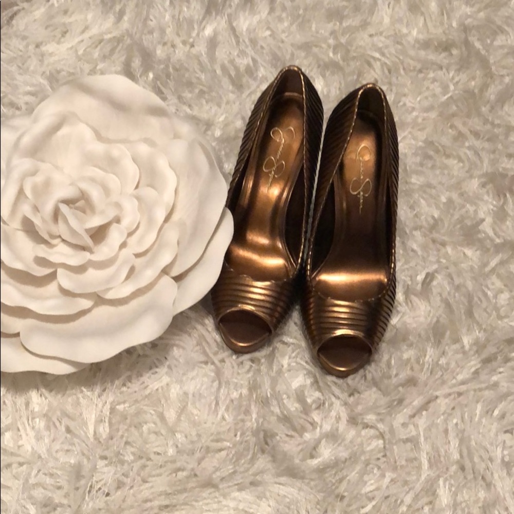 Jessica Simpson Peep Toe Stiletto Pumps